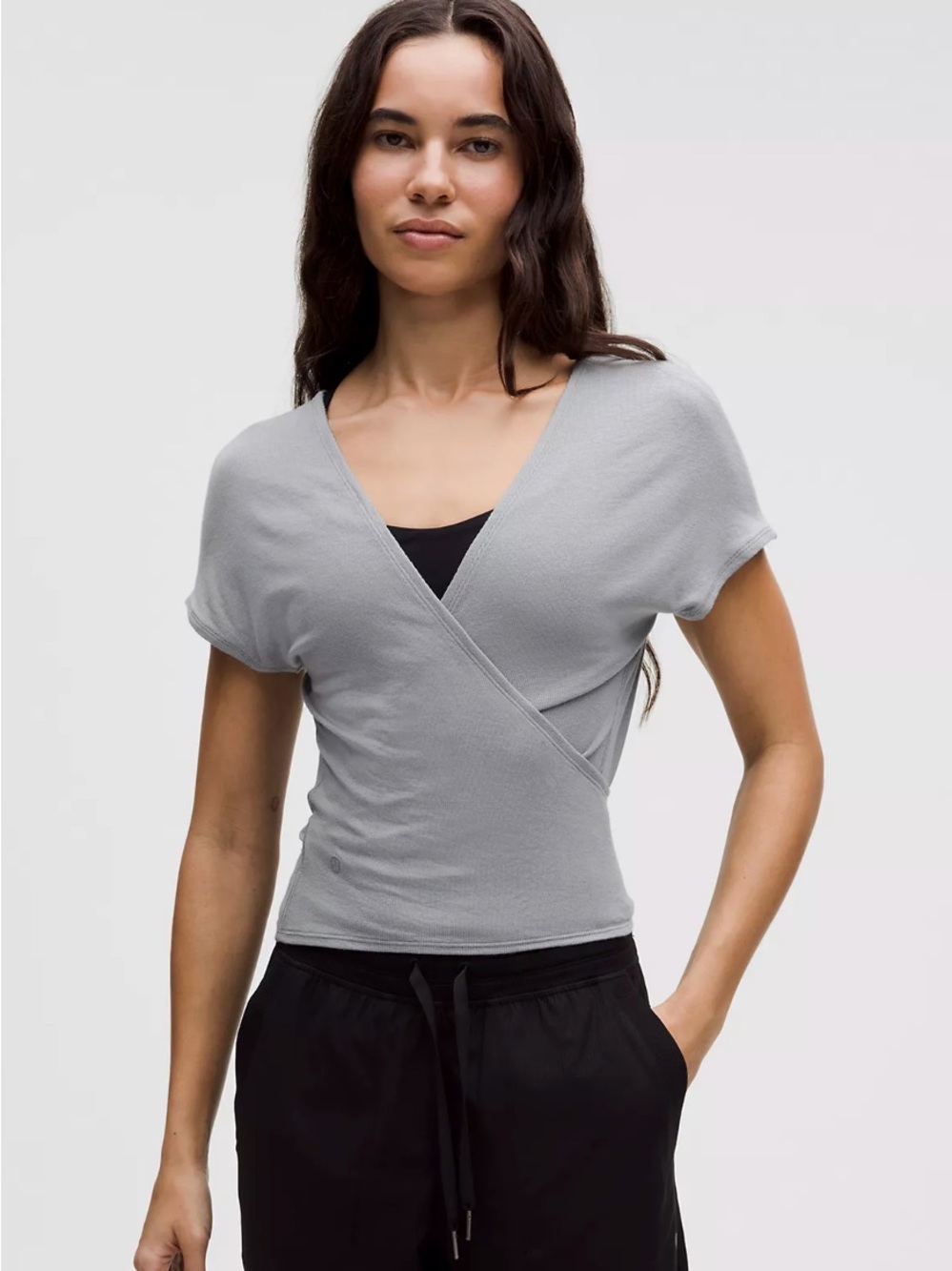 Lululemon Wrap Tops - Grey and Cream